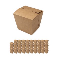 포장대장 볶음밥 누들 크라프트 포장용기 소, 1개입, 50개