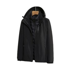 男款簡約運動風戶外兩件式層次感羽絨外套 #6269