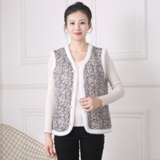 女神溫暖復古感泡菜奶奶毛絨背心 YSFG77