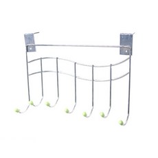 CleanArt Plus 裝飾水槽門多功能掛鉤, 銀, 2個