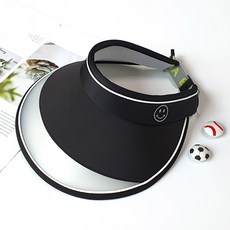 Woojooi 孩童笑臉空頂遮陽帽