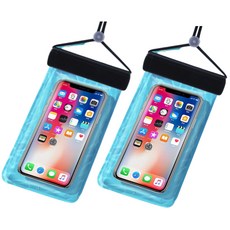 GBB 一鍵式鎖扣玩水防水袋 + 掛繩組, 2套, 黑色