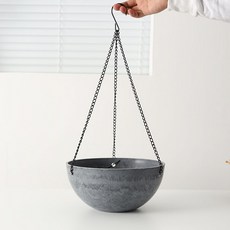 원형 행잉 수반 물구멍 없는 화분 받침