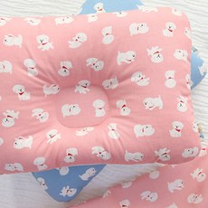 Jeiyuni 棉製 嬰幼兒款枕頭, 狗狗款(粉色), 1入