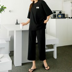 PINKSISLY 女款米奇LOGOT恤+8.5分寬褲