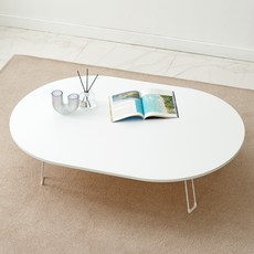 예다움 LPM 라운드 접이식 밥상, 화이트