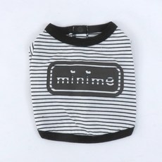 레드퍼피 반려동물 레블리 스트라이프 미니 가디건, 블랙, 1개