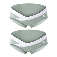 三重雛菊V型低腰孕婦內褲 2件組
