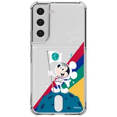 아이컬러즈 디즈니 미키 온 더 문 투명 카드 휴대폰 케이스