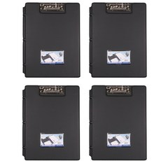 強力夾檔案夾 A4 HB517, 黑色, 4個