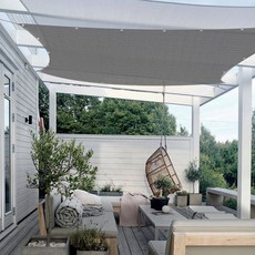 아웃팅 테라스 프라이버시 가림막, 다크그레이