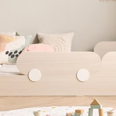리바트 꼼므 침대 가드 고객직접설치, 내추럴가드 + 화이트