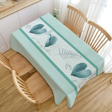 페어링 현대 미니멀리스트 스타일 코튼 린넨 방수 식탁보, ZB210, 2인용(100 x 140 cm)