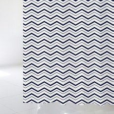 北歐風格浴簾 sc329 1800*1880mm+塑膠掛鉤 12入+窗簾桿 白色, 1套