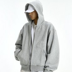 JTL 男款簡約標籤素色基本款加厚連帽拉鍊外套