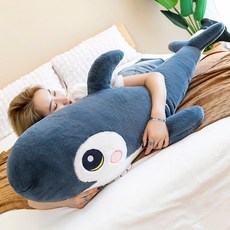 GAPANG 鯊魚身體抱枕 IZB041, 01藍色