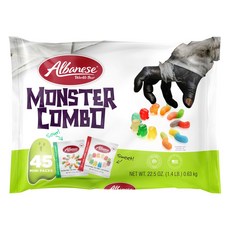 Albanese 艾爾巴 Monster Combo綜合軟糖 45包入, 1袋, 630g
