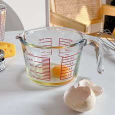 굿무드 유리 멀티 계량컵, 혼합색상, 1개, 500ml