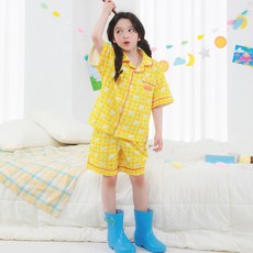 JKIDS 女童款小白印花休閒服套裝 PJ8312