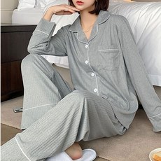 Damon 孕婦翻領鈕扣睡衣