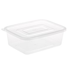 COOK&LOCK 透明方形密封保鮮盒 1.2L, 1入, 50個