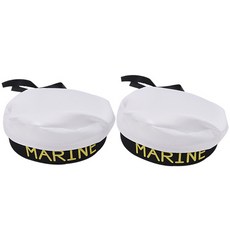 PARTYHAE 派對海軍帽, 白色的, 2個