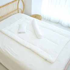 ahtty blanc 莫代爾新生兒寢具3件組, 白色