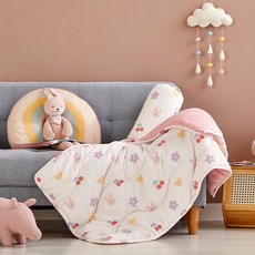 Modern House Mami Hug 柔軟水洗可穿戴式超細纖維毛毯, 兔子雛菊