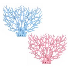 블럭마트 어항장식 산호 대형, 랜덤발송, 4개