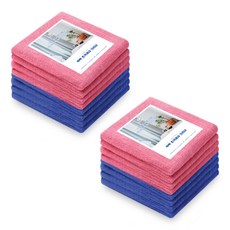 Ssukssak Square Terry Power Magic Cleaner 深藍色 + 粉色套組 4p, 2套