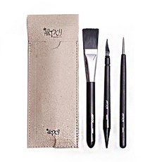 藝術喜悅 刮畫筆 2入 + 畫筆組, 刮畫筆刷具套組, 1組