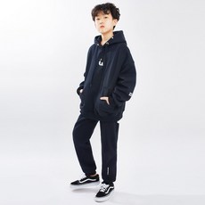 고스트리퍼블릭 아동용 캐릭터 자수 오버핏 후드 버티컬 트레이닝 상하의 세트 JTS 44821