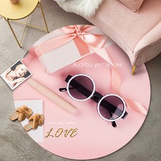 에이홉 크리스탈 벨벳 라운드 러그