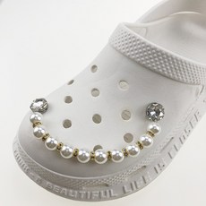 리치덕 크리스탈 진주 스트랩 파츠 액세서리 2p