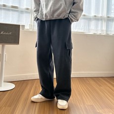 DANGOON 男款羊毛內刷毛工裝寬褲 LJ_P099