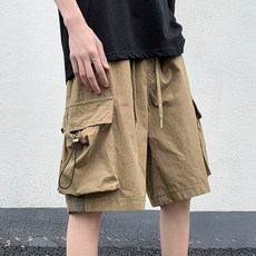 남성용 DM 스레 스트링 카고 반바지