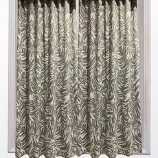 J&N 棕梠印花遮光拉摺窗簾, 綠色