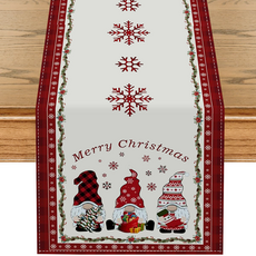 Greentail 裝飾品聖誕桌布, 08, 1個, 33 x 183 cm