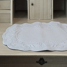 MaMaison 優雅棉質絎縫刺繡餐墊 PMMV25, 灰色, 1個, 65 x 45 cm