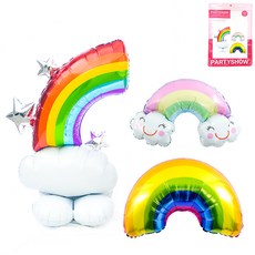 PARTYSHOW 彩虹造型氣球組, 彩虹（氣球）、彩虹、彩虹雲（超造型）, 1套