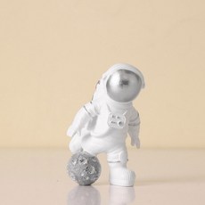 太空人室內裝飾擺飾 迷你銀色踢腿, 混合色