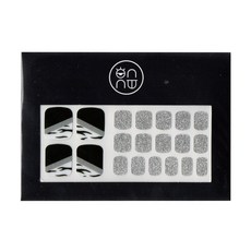 onnu 酷豹紋布丁凝膠足部美甲貼, 混合顏色, 1組