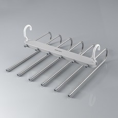 兩用6層褲架, 灰色, 1組