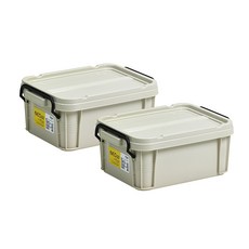 KOMAX Neobox Plus收納盒 60 6L, 2個, 米色