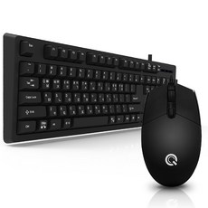QSENN USB薄膜鍵盤滑鼠組, KM4500PLUS, 單一顏色, 一般型