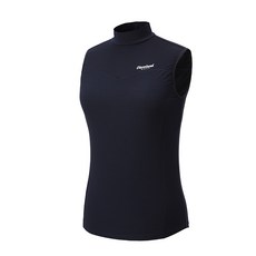 클리브랜드 여성용 시어서커 모크넥 민소매 골프 티셔츠 CGKWTS1086