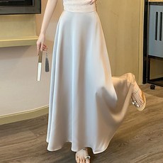 페이퍼먼츠 맥시나 A라인 차르르 롱플레어 스커트 11450