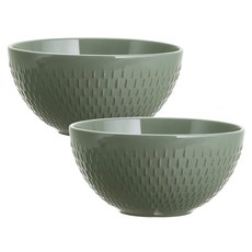 MAISON OBJET Monz 花角麵碗, 艾草, 2個