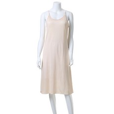 KerriLucy 人造絲吊帶7分長連身襯裙