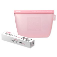 GIBONE Fresh Keeper 雙重密封矽膠夾鏈袋 1L M, 1個, 櫻花